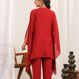 Gulzar Glow Red Co-Ord Set of 2