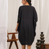 Moonlit Oasis Black Dress