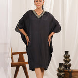 Moonlit Oasis Black Dress