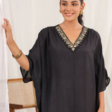 Moonlit Oasis Black Dress