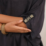 Moonlit Oasis Black Dress