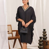 Moonlit Oasis Black Dress