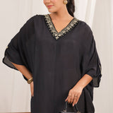 Moonlit Oasis Black Dress
