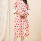 Cherry Blossom Kurta