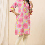 Pink Primrose Kurta