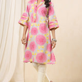 Pink Primrose Kurta