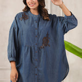 Midnight Drift Flower Patch Shirt