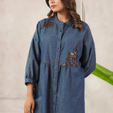 Midnight Drift Flower Patch Shirt