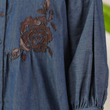 Midnight Drift Flower Patch Shirt