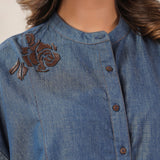 Midnight Drift Flower Patch Shirt