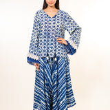 Sharvana Blue Batik Co-ord Set
