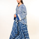 Sharvana Blue Batik Co-ord Set