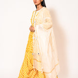 Kinjal Yellow Batik Kurta Set Of 3