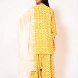 Kinjal Yellow Batik Kurta Set Of 3