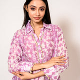 Phalguni Purple Batik Co-ord Set