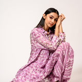 Phalguni Purple Batik Co-ord Set