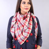 RED CHECKED SCARF