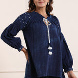 Smoking Dori-tassel Cotton Top