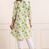 Greeny Floral Cotton Tunic