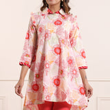 Cotton Collared Tunic For Women Fashionista