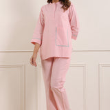 Pinkish Poplin Co-ord Set