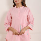 Pinkish Poplin Co-ord Set