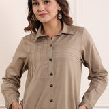 Straight Cotton Dress For Dailywear