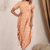 Peach Cotton Jumpsuit