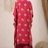 Lihaaz Magenta Kaftan Set