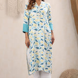 Sky Straight Cotton Kurta