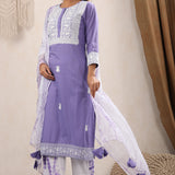 Mariam Cotton Embroidered Kurta Set of 3