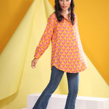 Pop Orange Smart Tunic