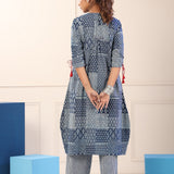 Harkha Indigo A-line Kurta