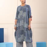 Harkha Indigo A-line Kurta