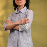 Daisy Blue Embroidered Shirt