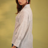Grey Glory Embroidered Shirt
