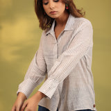 Grey Glory Embroidered Shirt