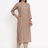 Cotton Silk Straight Kurta