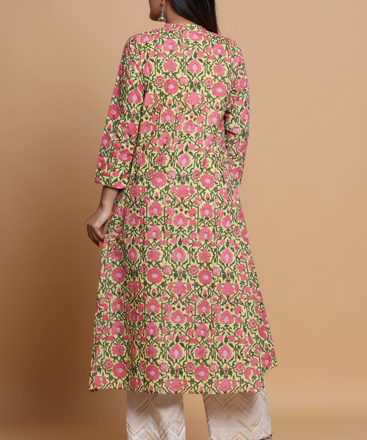 A LINE FLORAL PRINTED KURTA