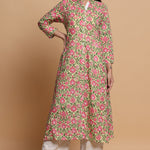 A LINE FLORAL PRINTED KURTA