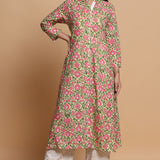 A LINE FLORAL PRINTED KURTA