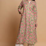 A LINE FLORAL PRINTED KURTA