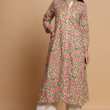 A LINE FLORAL PRINTED KURTA