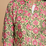 A LINE FLORAL PRINTED KURTA