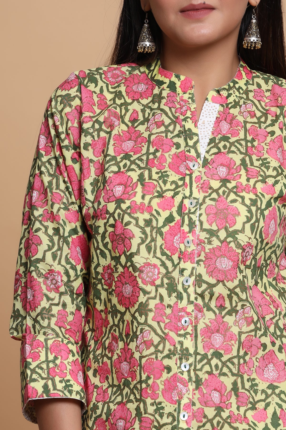 A LINE FLORAL PRINTED KURTA