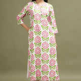 Floral Printed Kurta In Soft Cotton Fabric