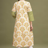 A Line Cotton Printed Kurta