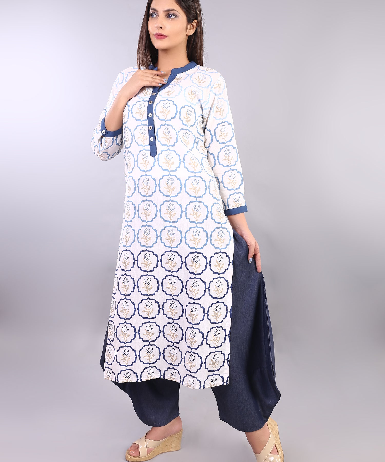 SHADED STRAIGHT KURTA