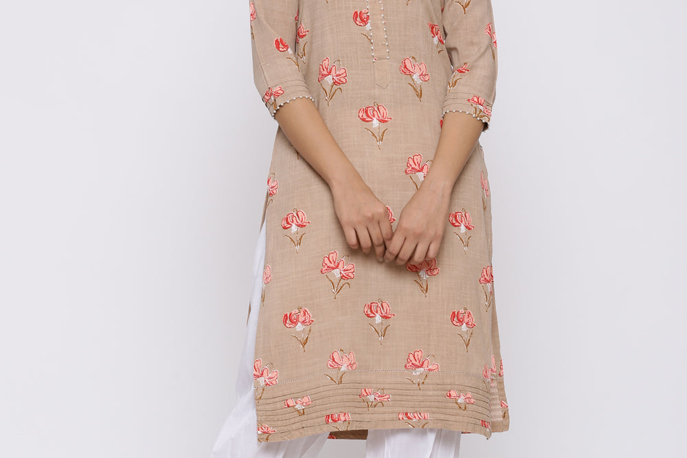 WHITE LACE BORDER SALWAR PANTS