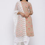 WHITE LACE BORDER SALWAR PANTS